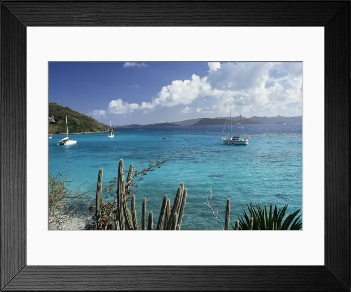 Framed Print : White Bay, Jost Van Dyke island, British Virgin Islands, West Indies, Central America Framed Print : White Bay, Jost Van Dyke island, British Virgin Islands, West Indies, Central America