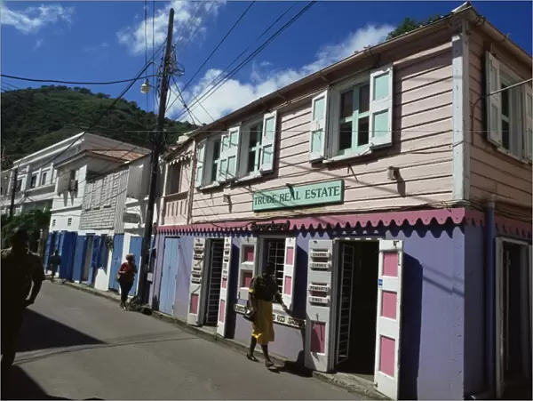 Main street, Road Town, Tortola, British Virgin Islands, West Indies, Caribbean