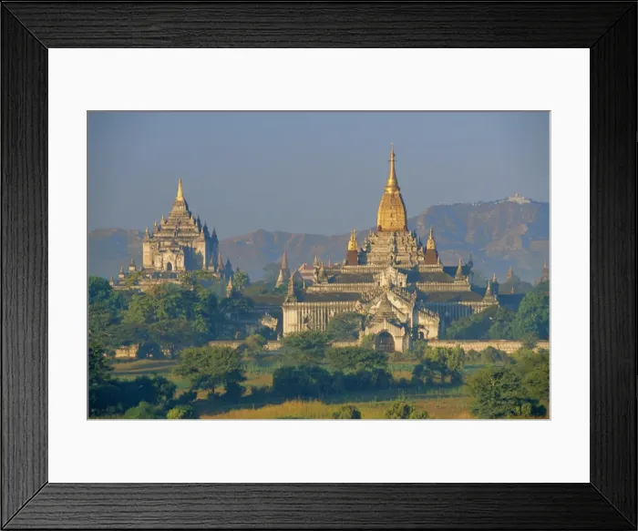 Framed Print : Ananda and Thatbyinnyu Pahtos (temples), old Bagan (Pagan), Myanmar (Burma) Framed Print : Ananda and Thatbyinnyu Pahtos (temples), old Bagan (Pagan), Myanmar (Burma)