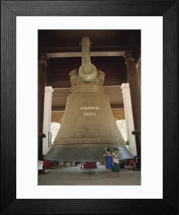 Framed Print : The worlds largest hung bell, the Mingun bell made 1808 weighing 90 tons Framed Print : The worlds largest hung bell, the Mingun bell made 1808 weighing 90 tons
