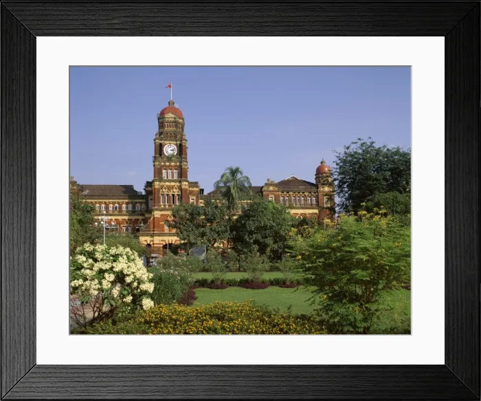 Framed Print : The High Court building, Yangon (Rangoon), Myanmar (Burma), Asia Framed Print : The High Court building, Yangon (Rangoon), Myanmar (Burma), Asia