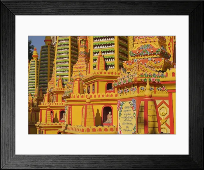 Framed Print : Thanboddhay Paya built between 1939 and 1952 by Moehnyin Sayadaw, said to contain over half a million Buddha images, Monywa, Sagaing Division, Myanmar Framed Print : Thanboddhay Paya built between 1939 and 1952 by Moehnyin Sayadaw, said to contain over half a million Buddha images, Monywa, Sagaing Division, Myanmar