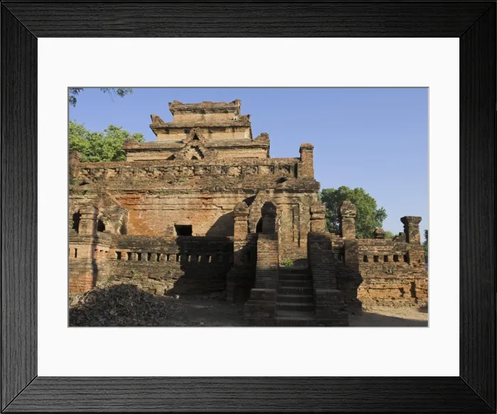 Framed Print : Hkinkyiza Kuanung, an old brick and stucco Buddhist Scripture Libary, Salay Framed Print : Hkinkyiza Kuanung, an old brick and stucco Buddhist Scripture Libary, Salay