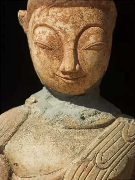 Ancient Buddha image, Kakku Buddhist Ruins, Shan State, Myanmar (Burma), Asia