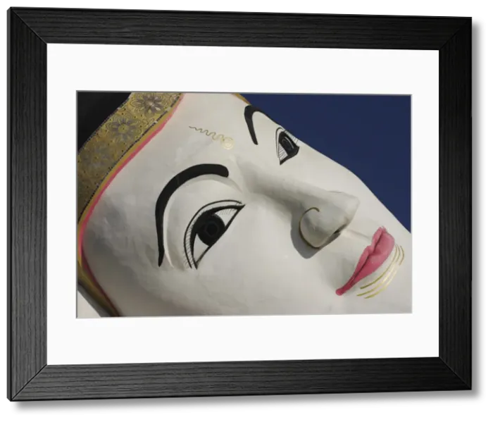 Framed Print : One of the largest reclining Buddha statues in the world, said to contain 9000 Buddha images inside Framed Print : One of the largest reclining Buddha statues in the world, said to contain 9000 Buddha images inside