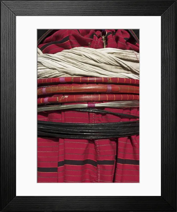 Framed Print : Close-up of a Paulaung womans dress, Wan Pauk village (Paulaung tribe) Framed Print : Close-up of a Paulaung womans dress, Wan Pauk village (Paulaung tribe)
