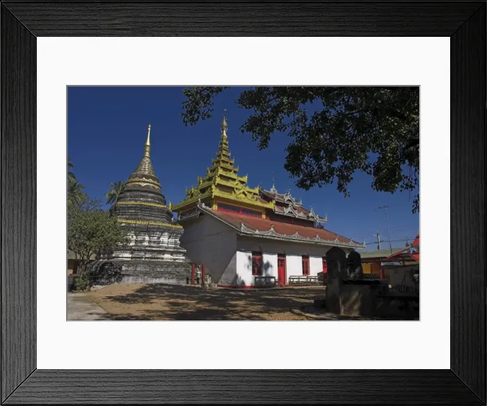 Framed Print : Wat Ho Kong (Wat Po Kyio), Kengtung (Kyaing Tong), Shan State, Myanmar (Burma), Asia Framed Print : Wat Ho Kong (Wat Po Kyio), Kengtung (Kyaing Tong), Shan State, Myanmar (Burma), Asia