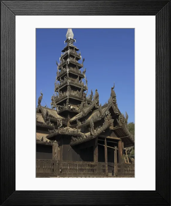 Framed Print : Ancient wooden monastery of Nat Taung Kyaung (May-taung Taik) thought to be the oldest wooden monastery in the area, Bagan (Pagan), Myanmar Framed Print : Ancient wooden monastery of Nat Taung Kyaung (May-taung Taik) thought to be the oldest wooden monastery in the area, Bagan (Pagan), Myanmar