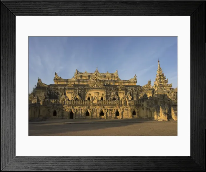 Framed Print : Maha Aungmye Bonzan monastery, built in brick and stucco by King Bagyidaws chief queen Framed Print : Maha Aungmye Bonzan monastery, built in brick and stucco by King Bagyidaws chief queen