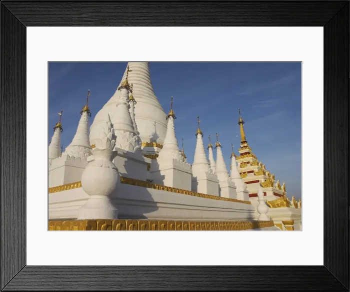 Framed Print : Pagoda at Maha Aungmye Bonzan monastery, ancient city of Inwa (Ava), Mandalay Framed Print : Pagoda at Maha Aungmye Bonzan monastery, ancient city of Inwa (Ava), Mandalay