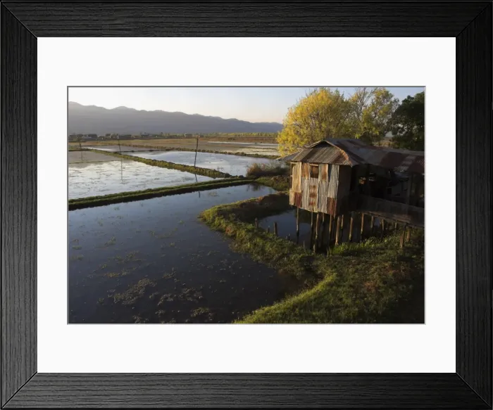 Framed Print : House on stilts, Inle Lake, Shan State, Myanmar (Burma), Asia Framed Print : House on stilts, Inle Lake, Shan State, Myanmar (Burma), Asia