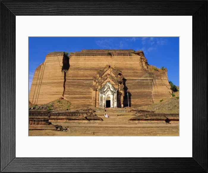 Framed Print : Mingun Pagoda, gigantic and unfinished, Mingun, Myanmar, Asia Framed Print : Mingun Pagoda, gigantic and unfinished, Mingun, Myanmar, Asia