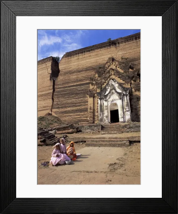 Framed Print : Gigantic and unfinished pagoda, Mingun, Myanmar (Burma), Asia Framed Print : Gigantic and unfinished pagoda, Mingun, Myanmar (Burma), Asia