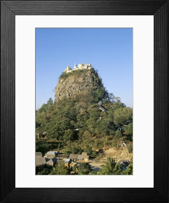 Framed Print : Mount Popa, centre of nat worship, Myanmar (Burma), Asia Framed Print : Mount Popa, centre of nat worship, Myanmar (Burma), Asia