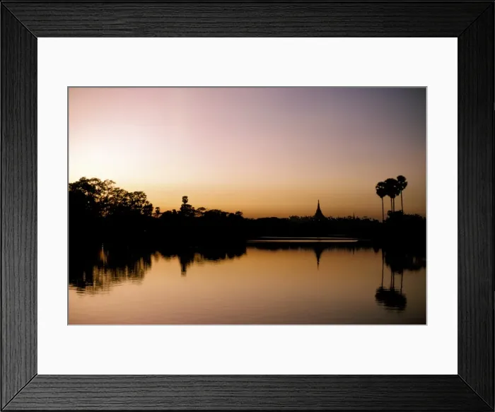 Framed Print : Sunset on Royal Lake, Yangon (Rangoon), Myanmar (Burma), Asia Framed Print : Sunset on Royal Lake, Yangon (Rangoon), Myanmar (Burma), Asia