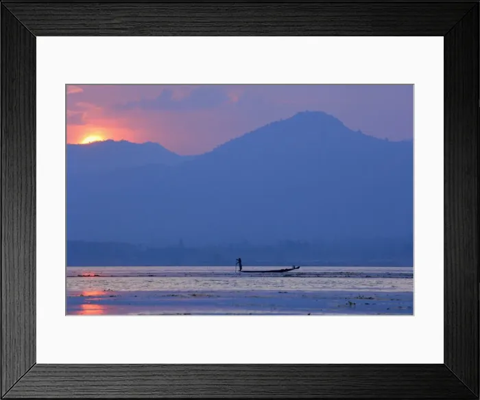 Framed Print : Fisherman on Inle Lake, Shan States, Myanmar (Burma), Asia Framed Print : Fisherman on Inle Lake, Shan States, Myanmar (Burma), Asia