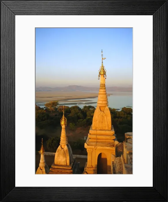 Framed Print : Lawkahtipan Pagoda and the Irrawaddy River, Bagan (Pagan), Myanmar (Burma) Framed Print : Lawkahtipan Pagoda and the Irrawaddy River, Bagan (Pagan), Myanmar (Burma)