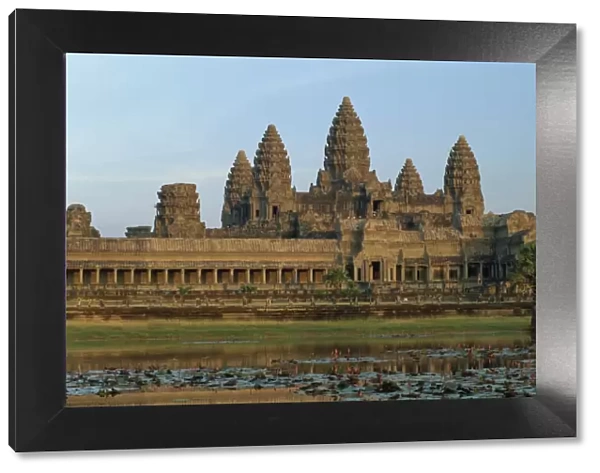 Angkor Wat temple in the evening, UNESCO World Heritage Site, Siem Reap