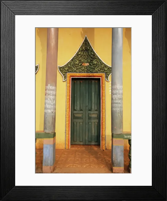 Framed Print : Buddhist temple, Sen Monorum, Mondulkiri Province, Cambodia, Indochina Framed Print : Buddhist temple, Sen Monorum, Mondulkiri Province, Cambodia, Indochina