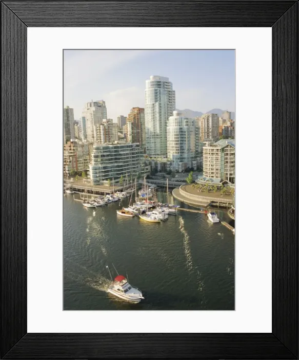 Framed Print : False Creek and apartments, Vancouver, British Columbia, Canada Framed Print : False Creek and apartments, Vancouver, British Columbia, Canada