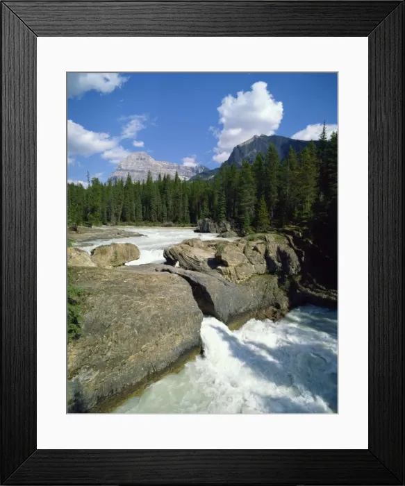 Framed Print : River in the Rocky Mountains, Canada, North America Framed Print : River in the Rocky Mountains, Canada, North America