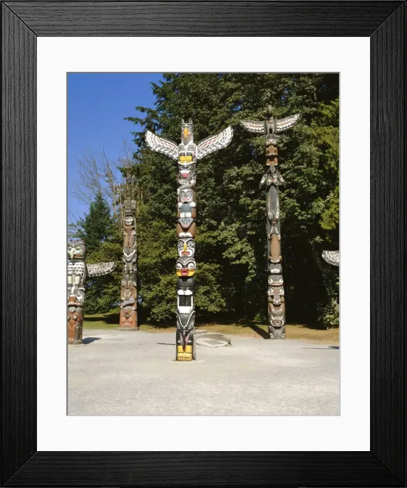 Framed Print : Totems in Stanley Park, Vancouver, British Columbia, Canada Framed Print : Totems in Stanley Park, Vancouver, British Columbia, Canada