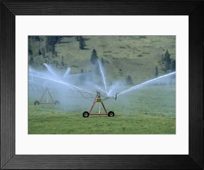 Framed Print : Pivot irrigation system, British Columbia, Canada, North America Framed Print : Pivot irrigation system, British Columbia, Canada, North America