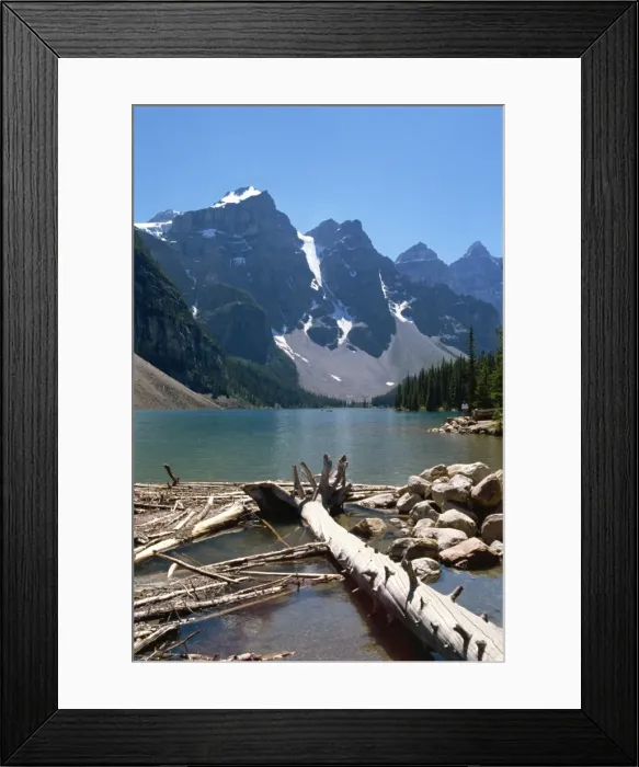 Framed Print : Lake Moraine, Rocky Mountains, Alberta, Canada, North America Framed Print : Lake Moraine, Rocky Mountains, Alberta, Canada, North America