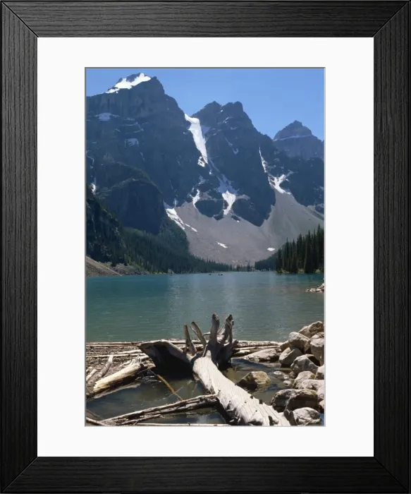 Framed Print : Lake Moraine, Rocky Mountains, Alberta, Canada, North America Framed Print : Lake Moraine, Rocky Mountains, Alberta, Canada, North America