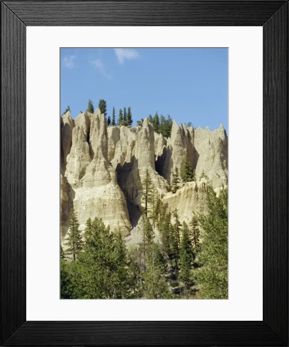 Framed Print : Hoodoos, rock formations, in the Rocky Mountains, British Columbia, Canada Framed Print : Hoodoos, rock formations, in the Rocky Mountains, British Columbia, Canada