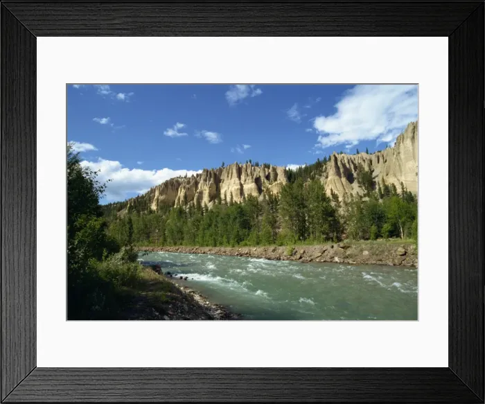 Framed Print : Hoodoos in the Rocky Mountains, Canada, North America Framed Print : Hoodoos in the Rocky Mountains, Canada, North America