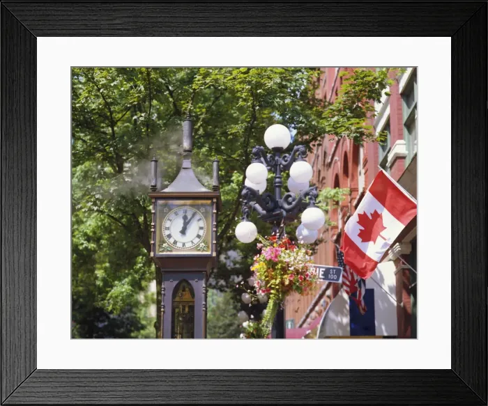 Framed Print : Gastown Steam Clock, the worlds first steam powered clock built by Raymond Saunders Framed Print : Gastown Steam Clock, the worlds first steam powered clock built by Raymond Saunders
