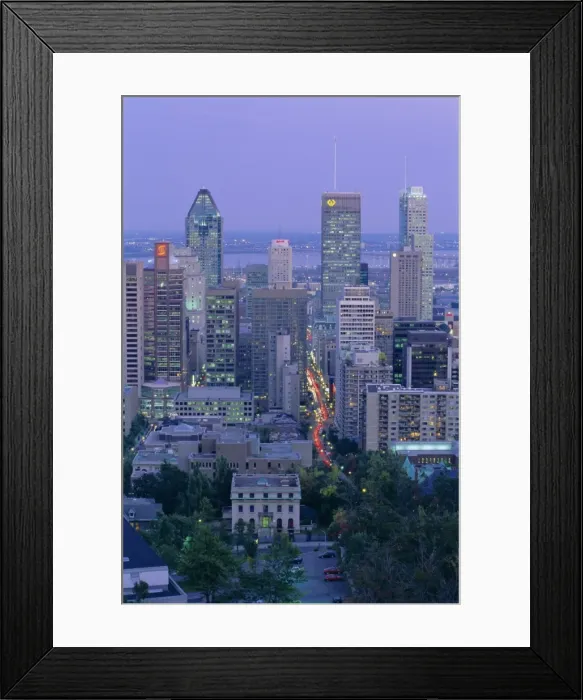 Framed Print : City skyline, Montreal, Quebec Province, Canada, North America Framed Print : City skyline, Montreal, Quebec Province, Canada, North America
