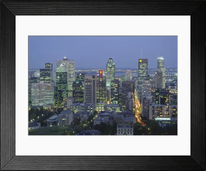 Framed Print : City skyline, Montreal, Quebec Province, Canada Framed Print : City skyline, Montreal, Quebec Province, Canada
