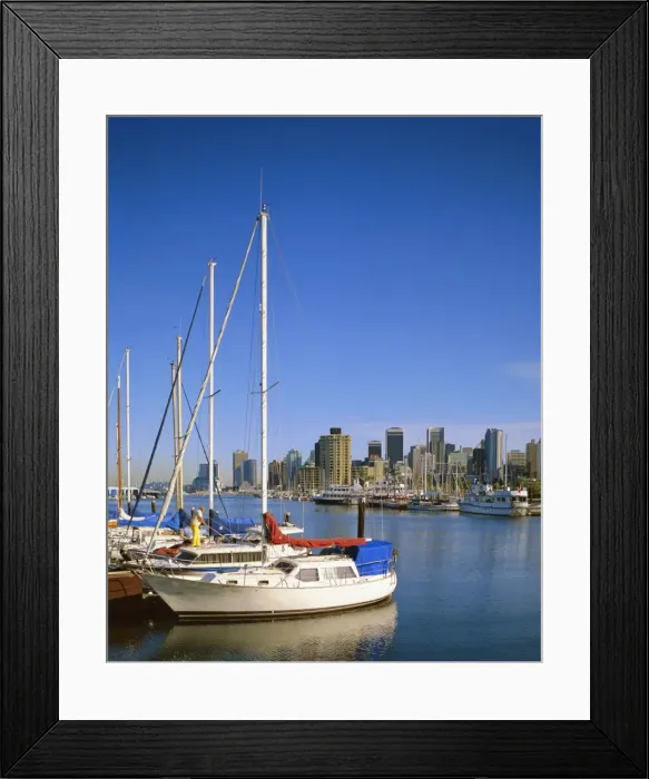 Framed Print : Vancouver, British Columbia, Canada Framed Print : Vancouver, British Columbia, Canada