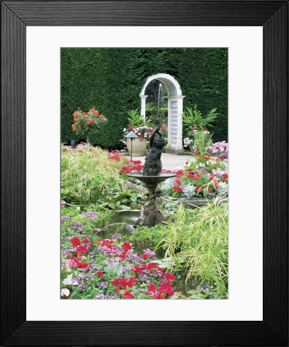 Framed Print : Fountains in the Italian Garden, Butchart Gardens, Saanich Peninsula, Vancouver Island Framed Print : Fountains in the Italian Garden, Butchart Gardens, Saanich Peninsula, Vancouver Island