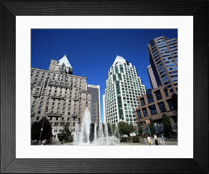 Framed Print : Robson Square, Vancouver, British Columbia, Canada, North America Framed Print : Robson Square, Vancouver, British Columbia, Canada, North America