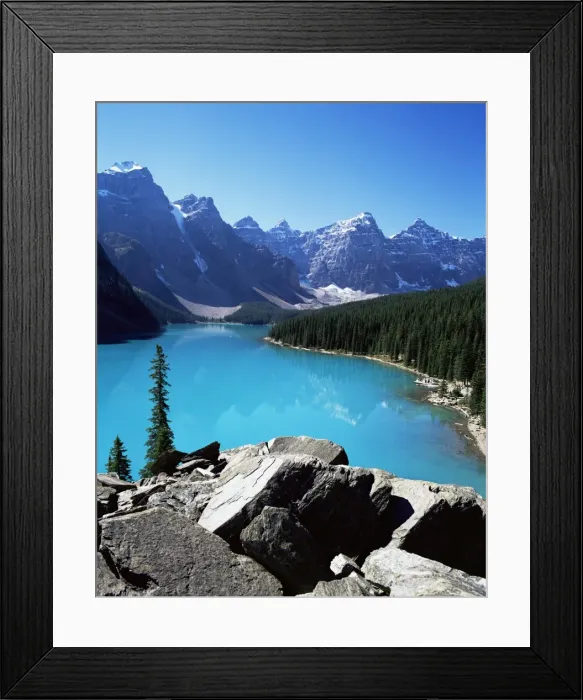 Framed Print : Moraine Lake, Valley of the Ten Peaks, Banff National Park, UNESCO World Heritage Site Framed Print : Moraine Lake, Valley of the Ten Peaks, Banff National Park, UNESCO World Heritage Site