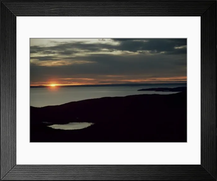 Framed Print : Before midnight near the Arctic Circle, Echo Bay, Great Bear Lake, North West Territories Framed Print : Before midnight near the Arctic Circle, Echo Bay, Great Bear Lake, North West Territories