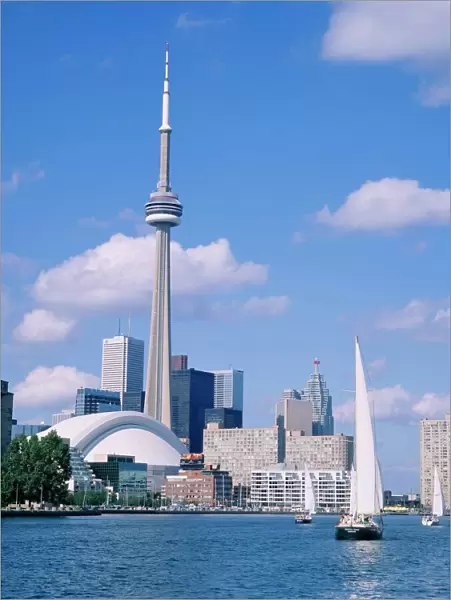 The C. N. Tower and the Toronto skyline, Ontario, Canada
