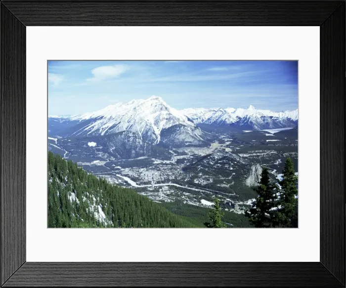 Framed Print : City of Banff from Sulphur Mountain, Alberta, Rockies, Canada, North America Framed Print : City of Banff from Sulphur Mountain, Alberta, Rockies, Canada, North America