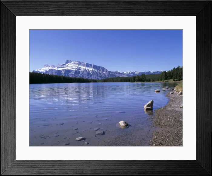 Framed Print : Two Jack Lake with Mount Rundle beyond, Banff National Park, UNESCO World Heritage Site Framed Print : Two Jack Lake with Mount Rundle beyond, Banff National Park, UNESCO World Heritage Site