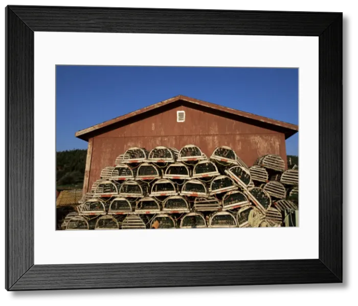 Framed Print : Lobster traps, Cape Breton, Canada, North America Framed Print : Lobster traps, Cape Breton, Canada, North America
