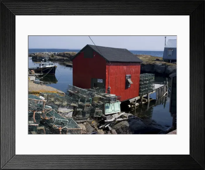 Framed Print : Blue Rocks fishing village, Nova Scotia, Canada, North America Framed Print : Blue Rocks fishing village, Nova Scotia, Canada, North America