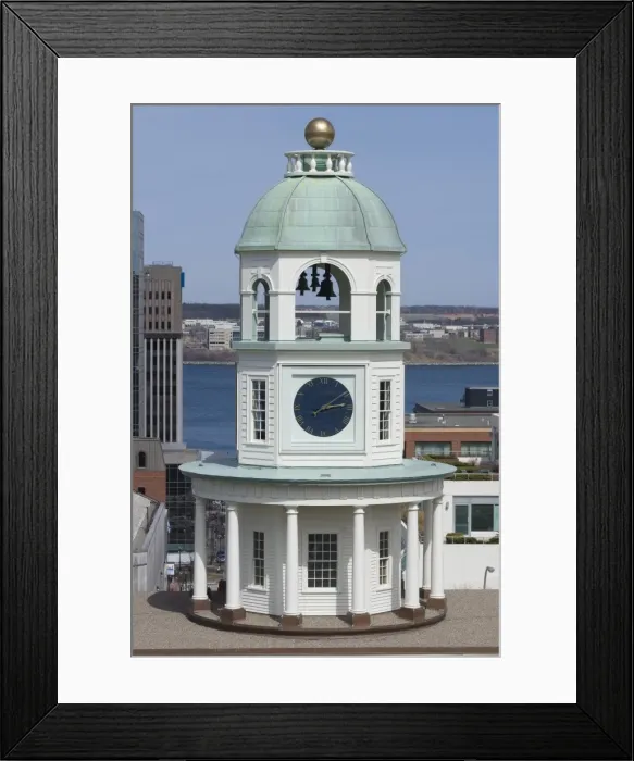 Framed Print : 19th century clock tower, one of the citys landmarks, Halifax, Nova Scotia Framed Print : 19th century clock tower, one of the citys landmarks, Halifax, Nova Scotia