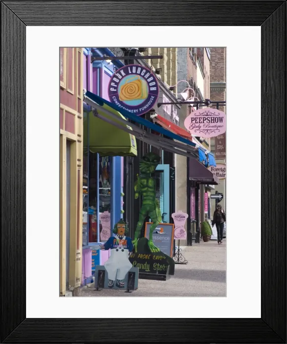 Framed Print : City street, Halifax, Nova Scotia, Canada, North America Framed Print : City street, Halifax, Nova Scotia, Canada, North America