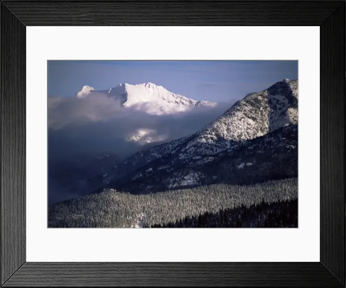 Framed Print : Looking west from the top of Whistler, Whistler, British Columbia, Canada, North America Framed Print : Looking west from the top of Whistler, Whistler, British Columbia, Canada, North America