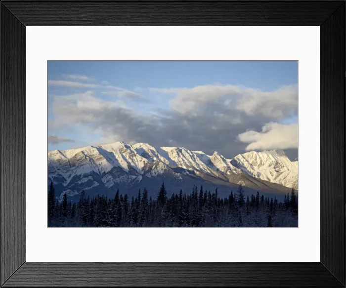 Framed Print : Bosche Range in winter, Jasper National Park, UNESCO World Heritage Site Framed Print : Bosche Range in winter, Jasper National Park, UNESCO World Heritage Site