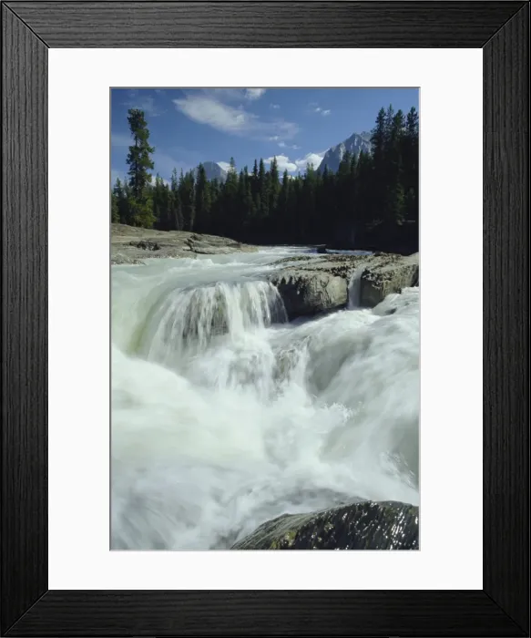 Framed Print : Waterfall on the Kicking Horse River, Yoho National Park, Rocky Mountains Framed Print : Waterfall on the Kicking Horse River, Yoho National Park, Rocky Mountains