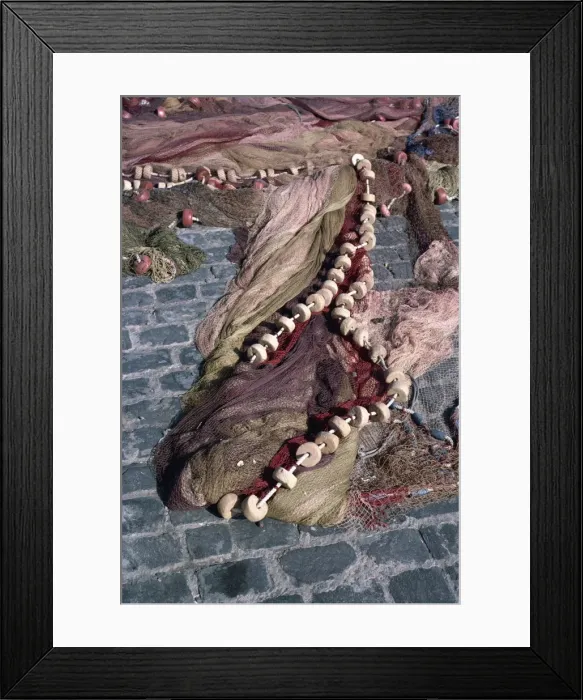 Framed Print : Close-up of fishing nets, Tenerife, Canary Islands, Spain, Atlantic, Europe Framed Print : Close-up of fishing nets, Tenerife, Canary Islands, Spain, Atlantic, Europe